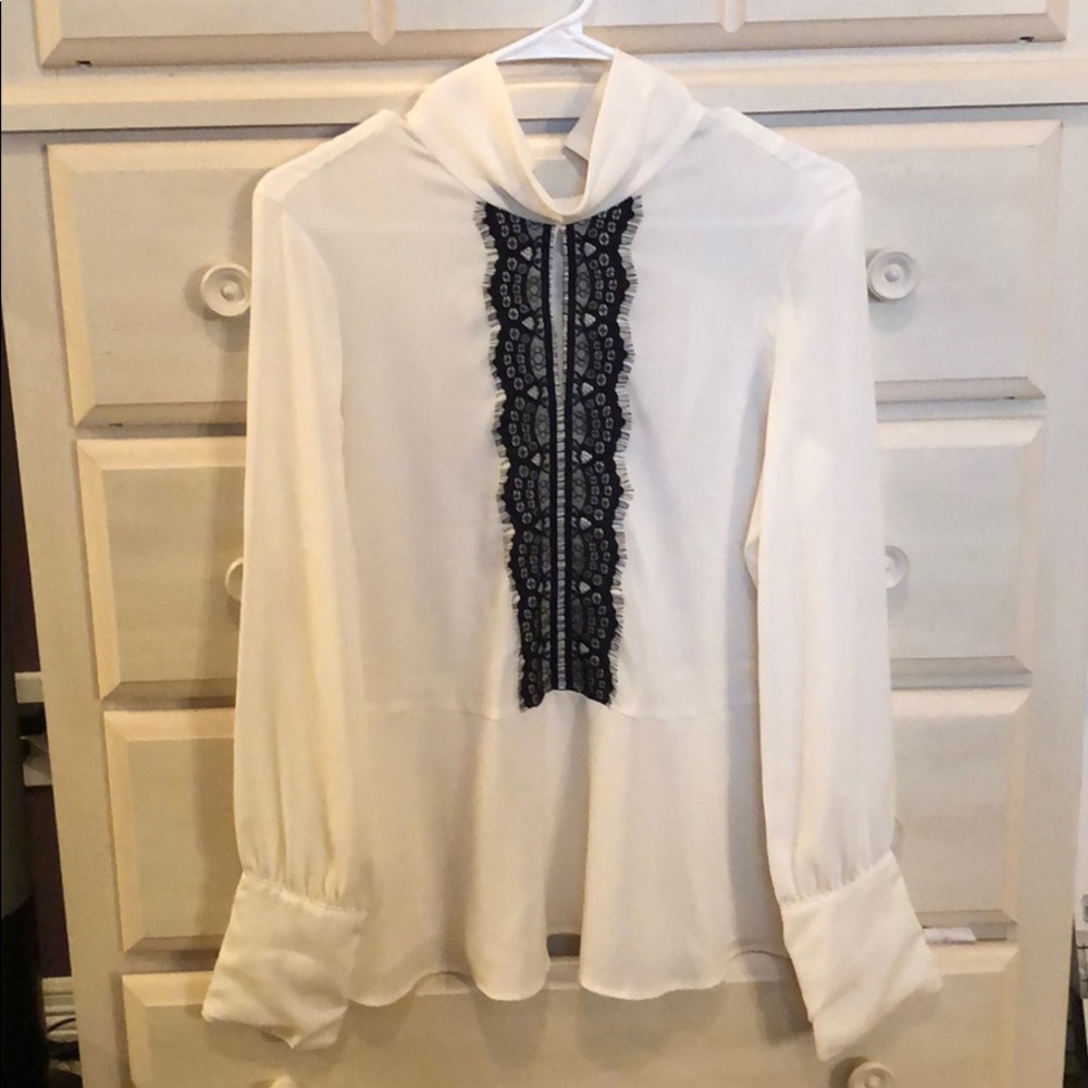 Zara Top with Lace Frill